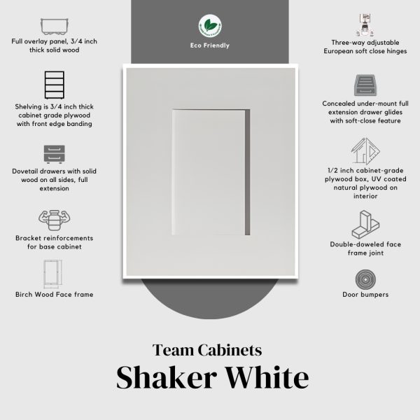 Team Cabinets Shaker White