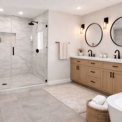 bathroom remodel longwood fl master bathroom frameless glass shower tile double vanity cabinets